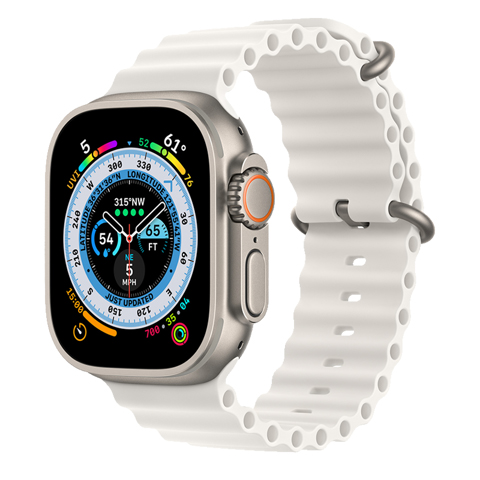 Apple Watch Ultra 2 - 49mm LTE - Titanium Case with Midnight Ocean Band